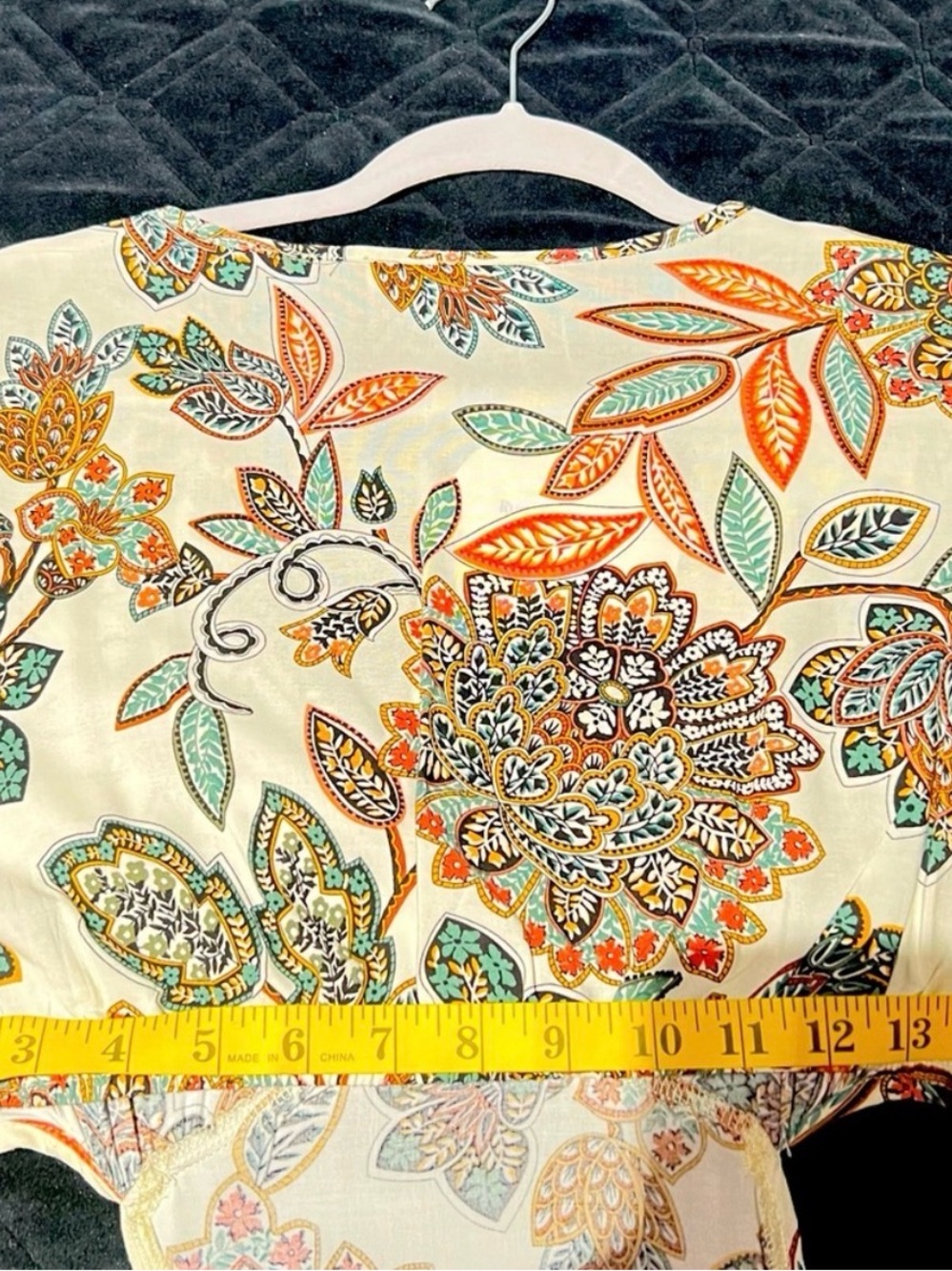New Rust Tydustty Floral V-Neck High-Low Dress - Picture 12 of 17